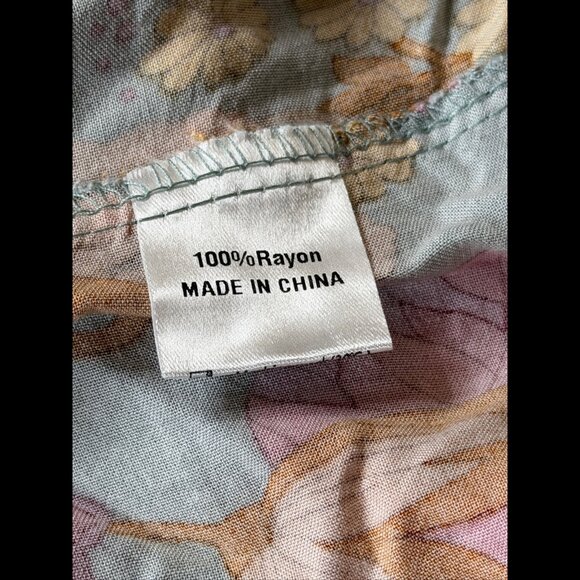 Jesica Dress Medium Womens Multicolor Abstract Floral Midi / Maxi Smocked - Picture 7 of 7